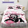 Scream Pattern Bedding,Quilt Set Quilt Cover Pillowcase Home Birthday Gift (1 * Duvet Cover + 2 * Pillowcase, Without Core)