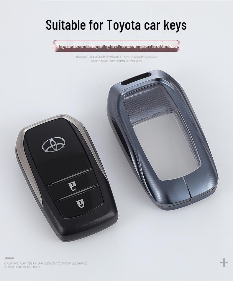 Toyota Key Case for Corolla, Camry, Avalon - Protective Metal Buckle Cover