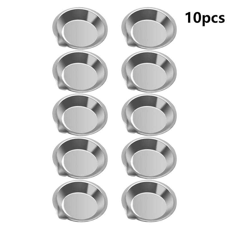 10Pcs Stainless Steel Painting Color Bowls Oil Paint Trays Paint Color Mixing Cups Color Mixer Children Diy Painting Tools