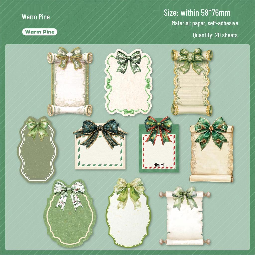 RetroStory Ručně psané festivalové nálepky - Kreativní dárek a dekorace účtu (20 poznámkových listů)