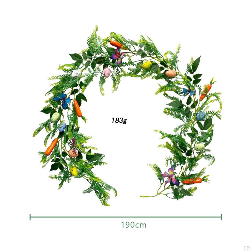 Artificial Easter Egg Garland Hanging Spring Vine String for