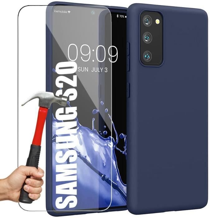 Coque - BOOLING - Samsung S20 - Silicone - 2 Verres Trempés - Protection Écran