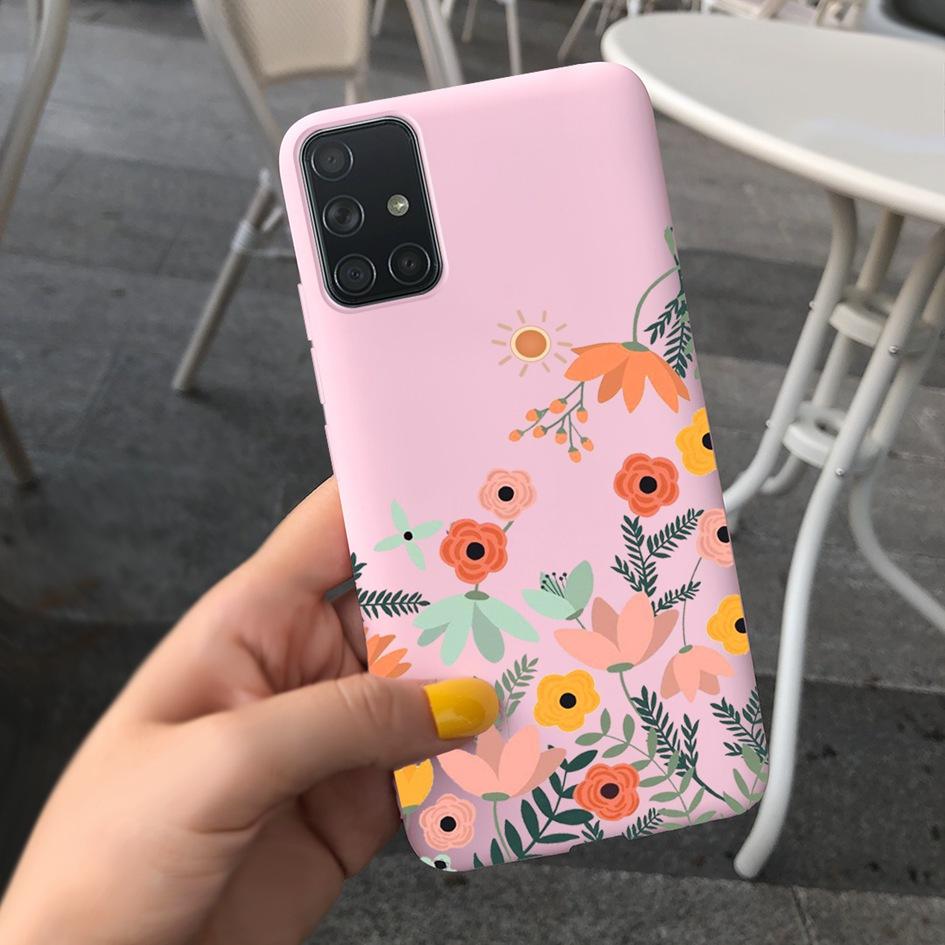 A51 A71 Case For Samsung Galaxy A51 4G Soft Touch Silicon Cover Shockproof Bumper Back Protector Bag for Samsung A 51 A 71 Coque