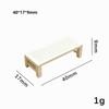 New 1:12 Dollhouse Simulation Tea Table Mini Plastic European Style Sofa Dollhouse Chair Model
