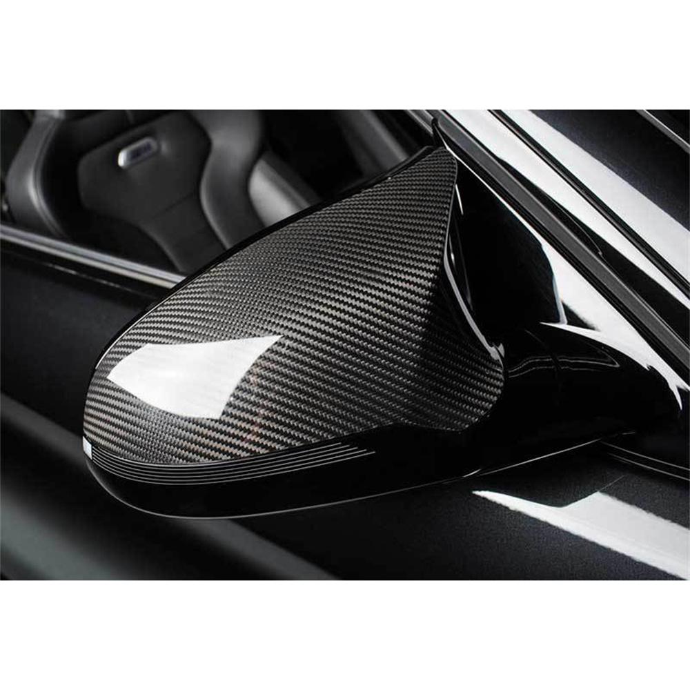 Pair Real Carbon Fiber Car Side Rear Mirror Cover Caps For BMW M3 F80 M4 F82 F83