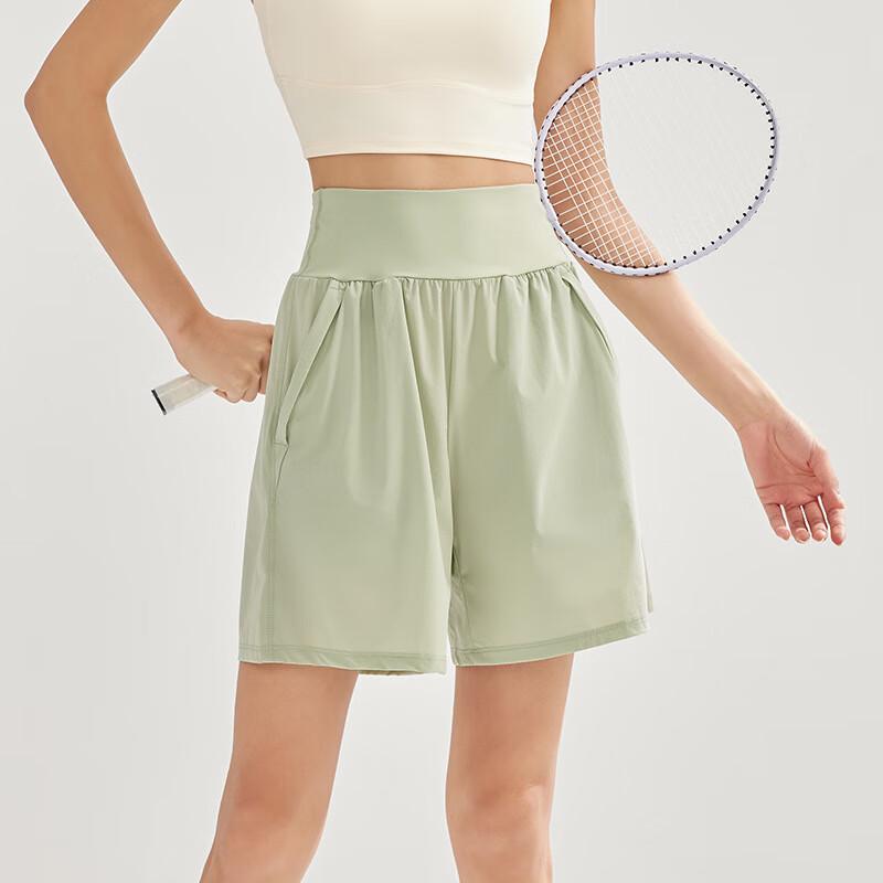WEZHO Women's High-Waist Quick-Dry Fitness Shorts