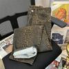 DRIPX Jeans Mimetici a Ramo Stile Americano Lavaggio Vecchio Gamba Larga Retro Larghi Tendenza Moda Jeans Dritti da Strada Pantaloni Mimetici Y2K