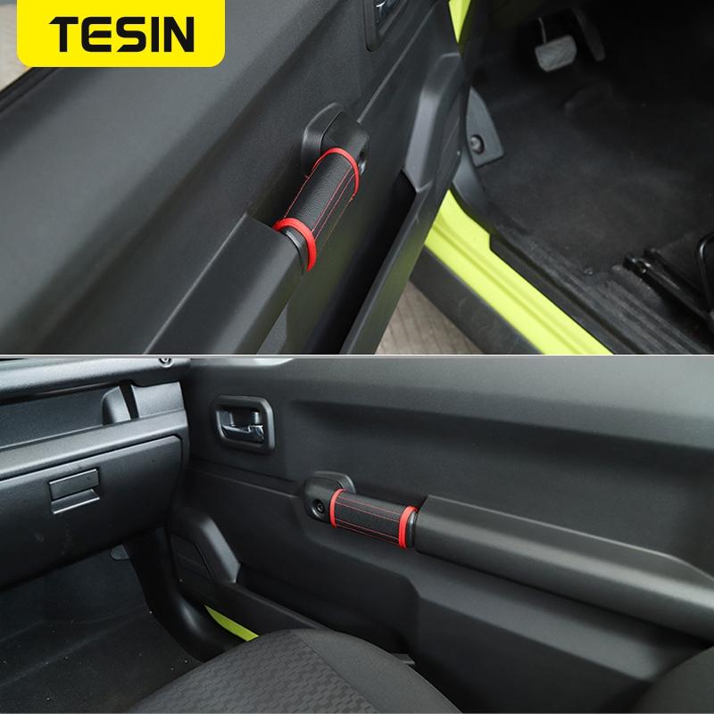 TESIN Interior Mouldings for Suzuki Jimny JB74 Car Innter Door Handle Protector Cover for Suzuki Jimny  