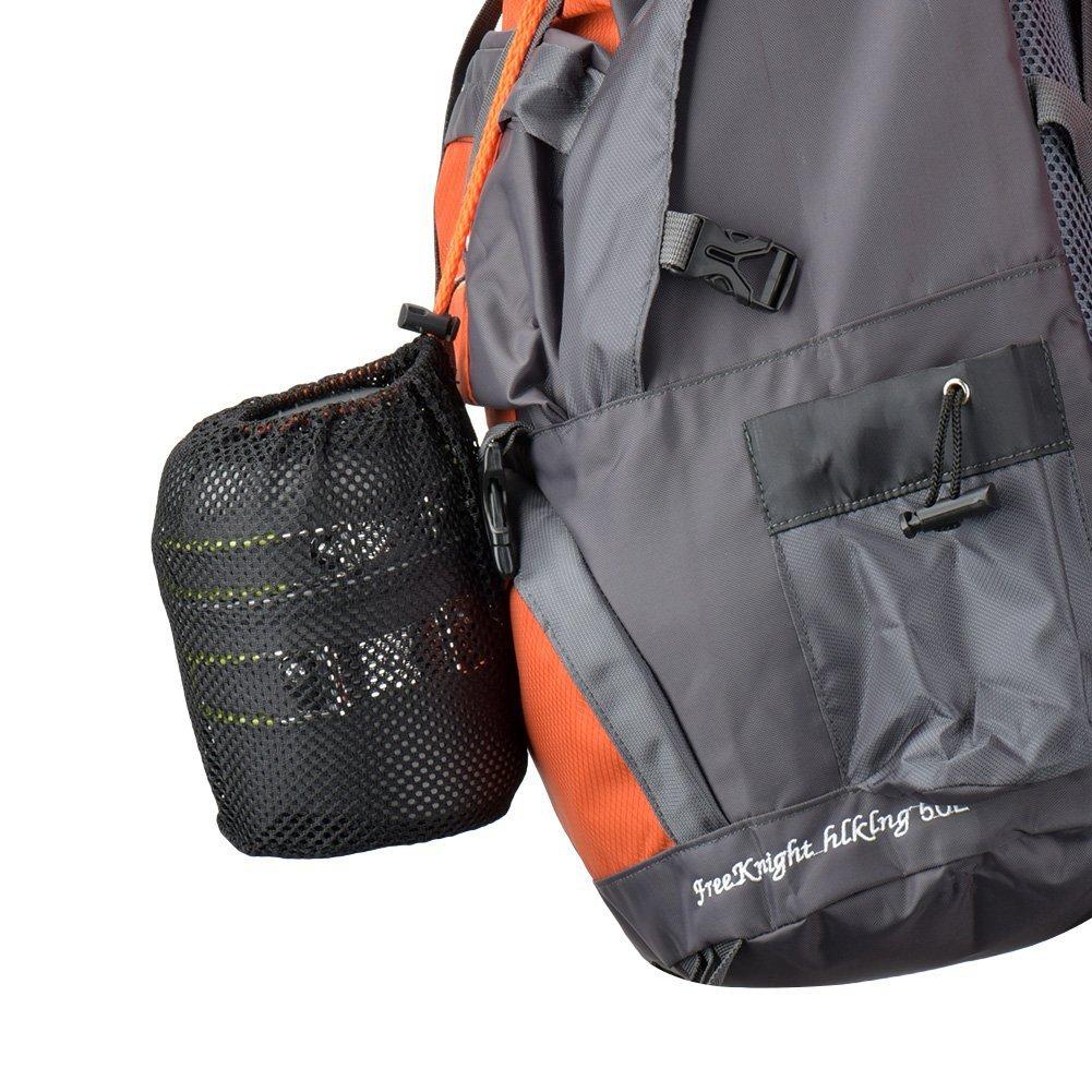 Портативный складной набор посуды для кемпинга и пеших прогулок серый — фото 9