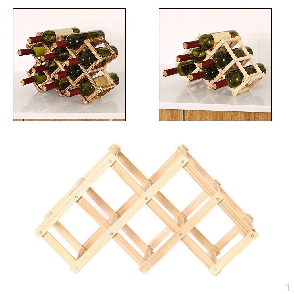 Rack for Bottles Standing Stand - Modern Minimalistic Design Holder Storage Lovers