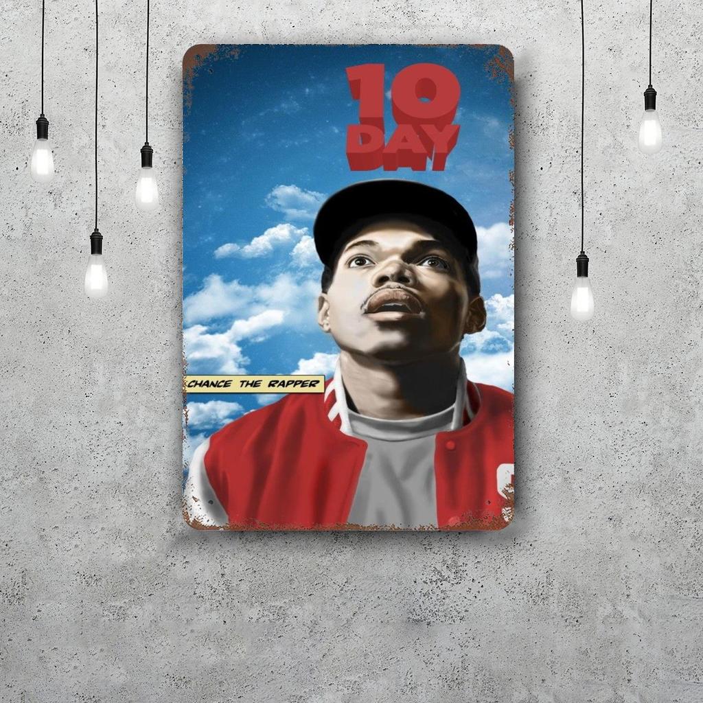 Chance the Rapper Classic Poster Rusty Metal Plaque Retro Decorative Plate Bar Man Cave Garage Club Metal Sign Wall Decoration