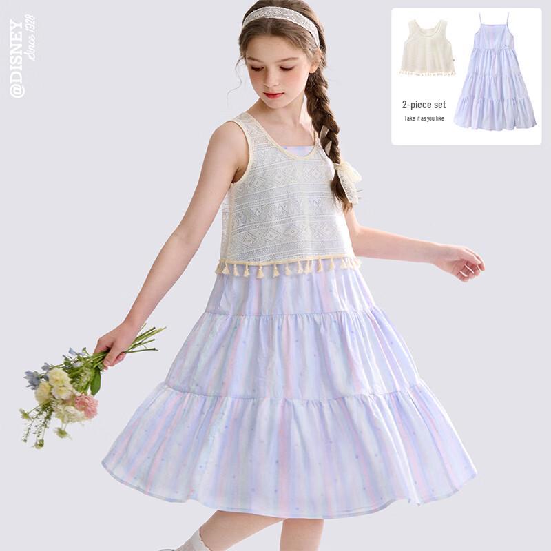 Disney Girls  Sleeveless Striped Dress 2-Piece Set 170