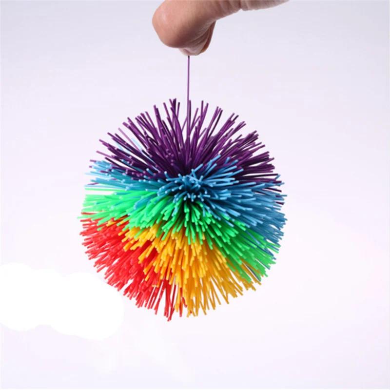 6/8/10cm Jugging Ball Colorful Rubber Wire Ball Toy For Kids Anti-Stress Stretchy Ball Children's Novelty Toys Funny Rubber Toy
