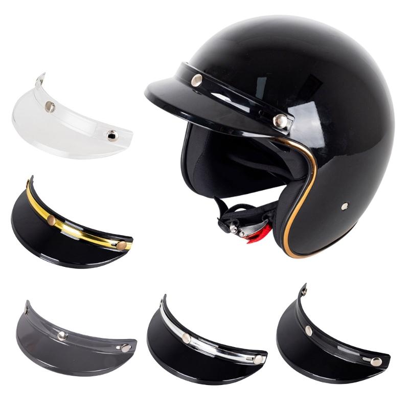 Motorrad-3-Snap-Helm-Windschutzscheibenlinse Anti-UV-Helme Hochklappbare Gesichtsvisierlinse für die meisten 3-Snap-Helme