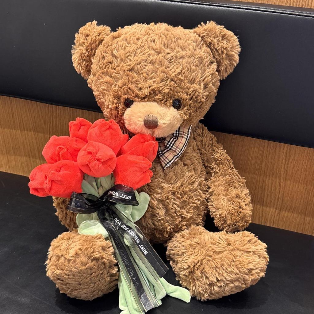 Genuine Super Soft Hugging Teddy Bear Plush Toy - Perfect Qixi Gift for Girlfriend