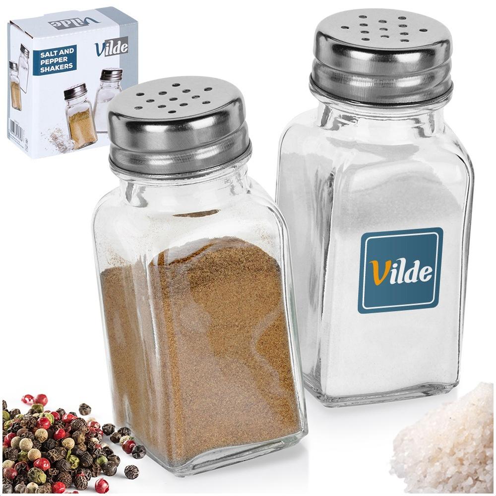 Glass salt and pepper shaker 80 ml 2 pcs.
