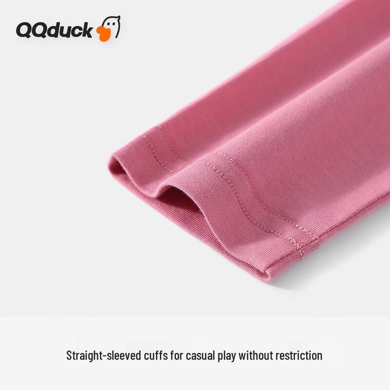 QQ DUCK Girls' Cat Graphic Long Sleeve T-Shirt