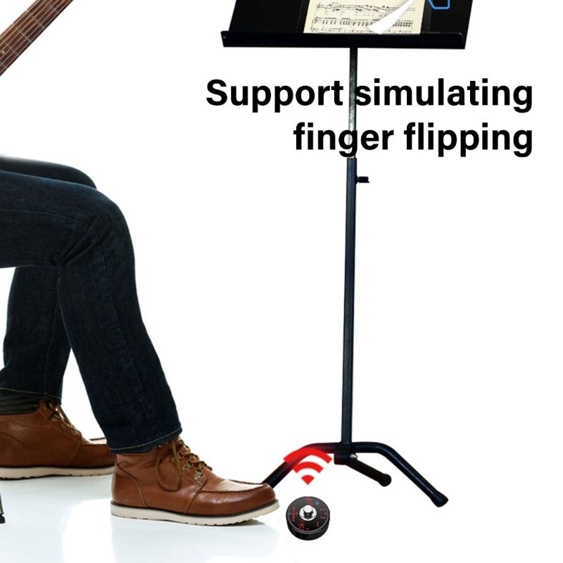 Wireless Connectivity Page Turner Pedal Wireless Page Turner Pedal Sheet Music Reading Controller with 4 Control Modes