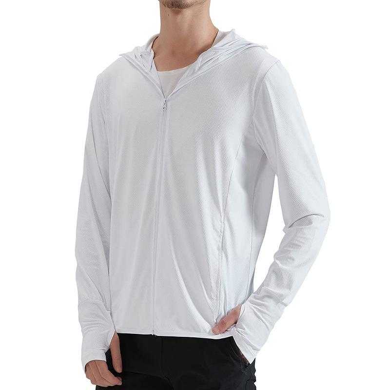 

Унисекс пляжная рубашка с капюшоном для защиты от УФ-лучей - Приталенная для лета L