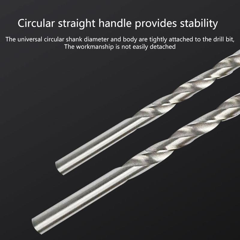 5Pcs Drill Bits Set Hss Steel Extra Long High Speed 2Mm/3Mm/3.5Mm/4Mm/5Mm Bits Power Tools Accessories Parts Drill Bits Hand Set