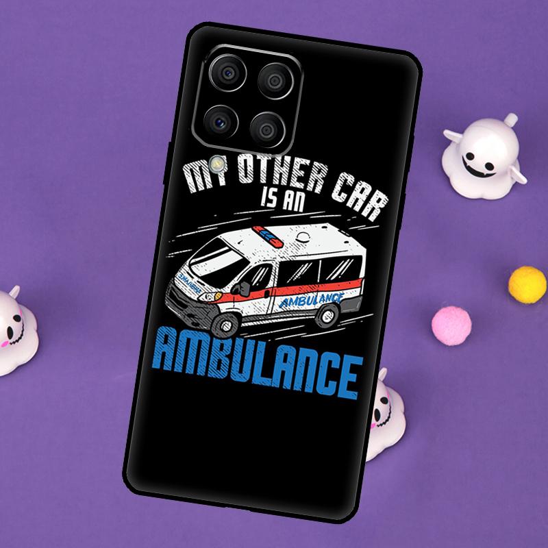 Ambulance Car Cover For Samsung Galaxy M54 M14 M34 M33 M13 M23 M53 M15 M55 M31 M51 M20 M30s M32 M52 Case