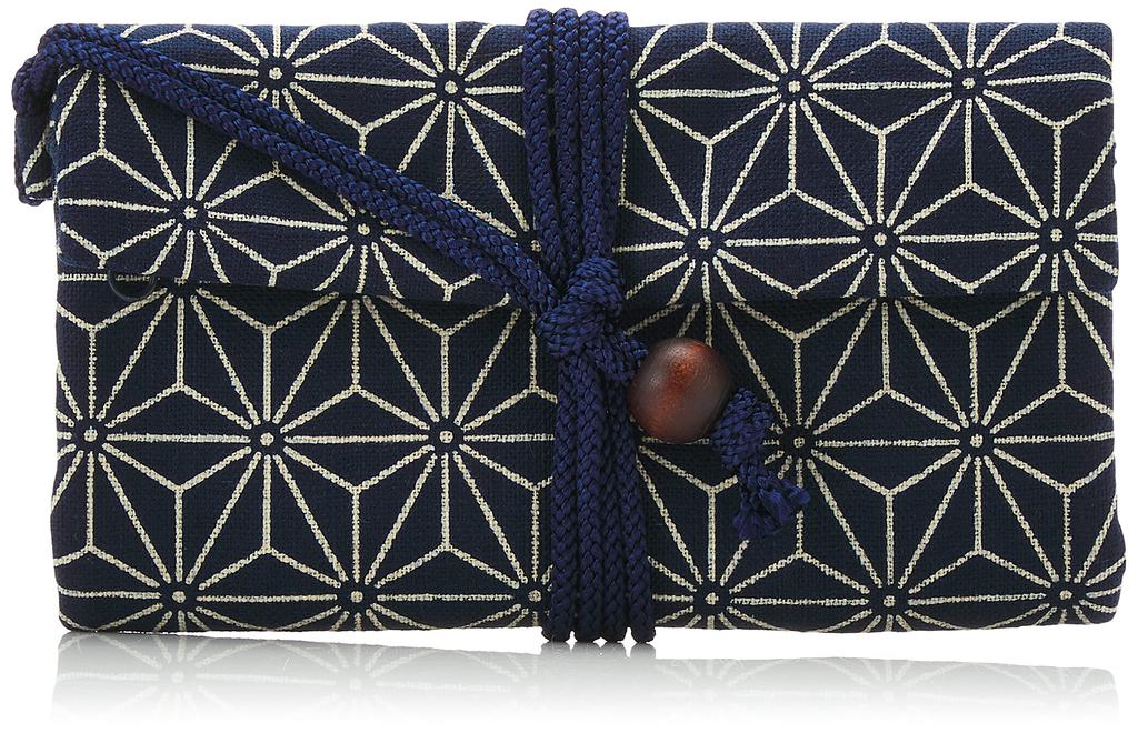 Maruzen Travel Asanoha x 1 x cm Wallet, Pattern, 17.5 9.5