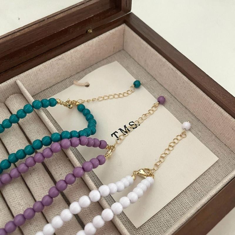 Cool Beaded Heart Choker Necklack Beaded Pendant Necklace Striking Beaded Collar Necklace Perfect Gift for Woman Girls