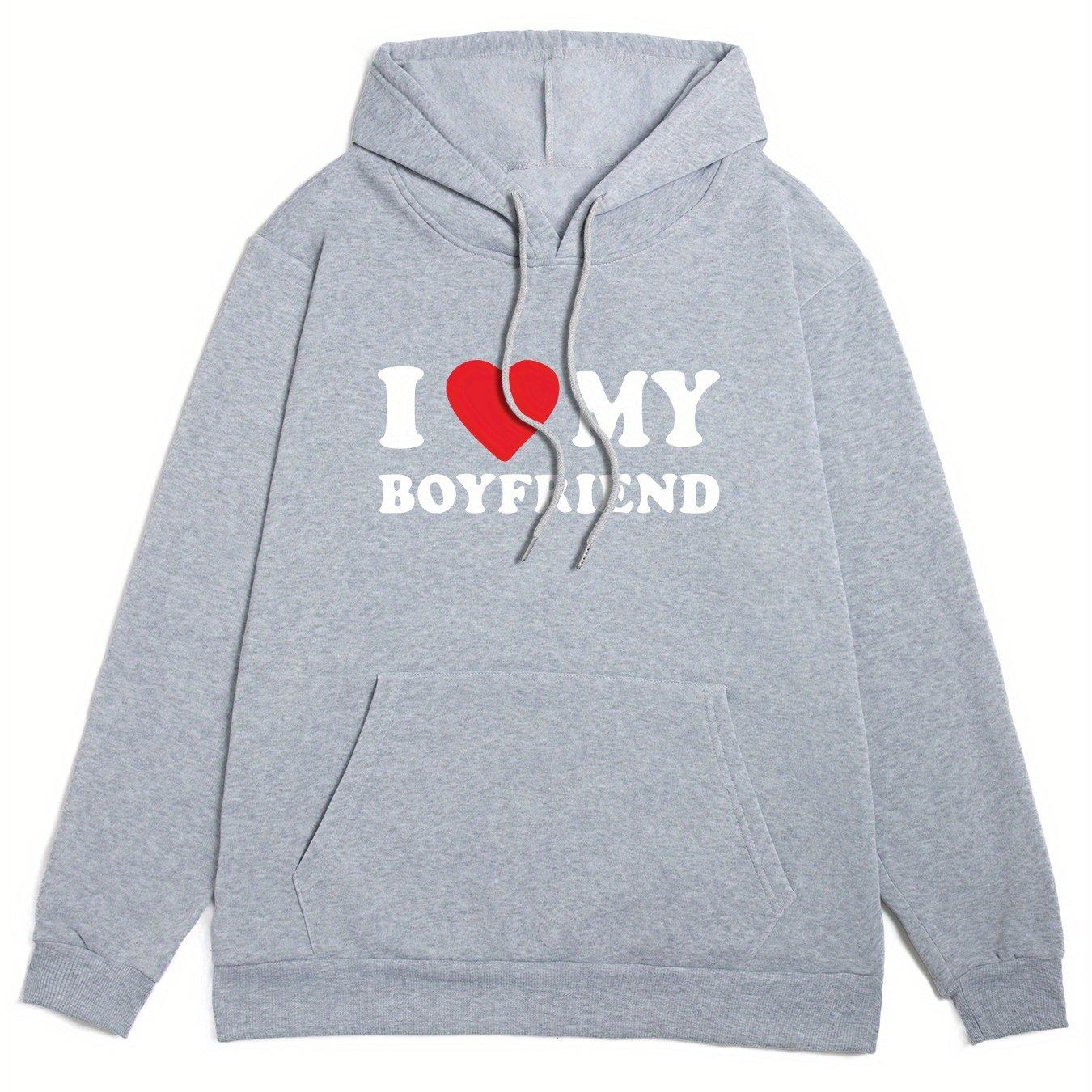 

Уникальная толстовка с капюшоном «I Love My Boyfriend» — мягкий, слегка эластичный полиэстеровый свитер с длинными рукавами и узором в виде алфавита XXL
