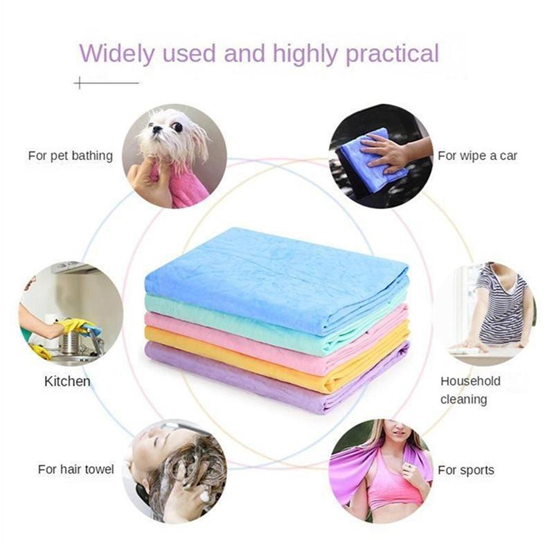 Haustier Hund Handtuch Wildleder Stoff Handtuch Haustier Bad Saugfähiges Handtuch Haustier Pflege Handtuch Weiches Haustier Handtuch