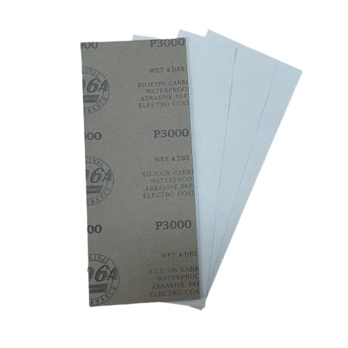 Waterproof Sandpaper, 3000 Grit [Half Size (Approx. 22x9cm)] (3000 Grit, 4)