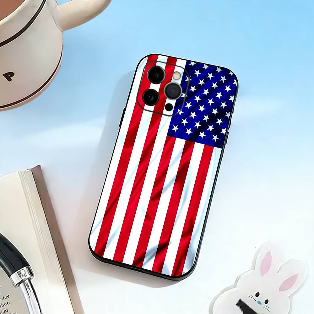 Die amerikanische Flagge Handyhülle Silikon Weich Für IPhone 17 16 15 14 13 12 11 X XR Plus Pro Max Plus