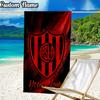 Custom Name Atlético San Lorenzo de Almagro Beach Towel - Soft, Ultra-Absorbent Microfiber, Lightweight, Perfect for Beach, Parties, Travel, Camping