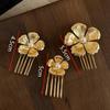 2/3Pcs Deluxe Pearl Flower French Style Hair Comb For Women Retro Court Luxury Noble Hairclip Elegant  Hair Accessories