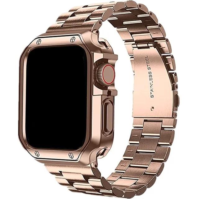 TPU Schutzhülle+Metallarmband Für Apple Watch Ultra Armband 46mm 49mm 45/44mm 41mm Edelstahl Armband Serie 6 se 7 8 9 10