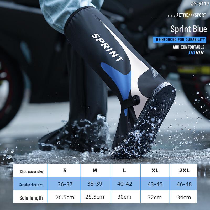 

High-Top Waterproof Rain Shoe Covers S-2XL