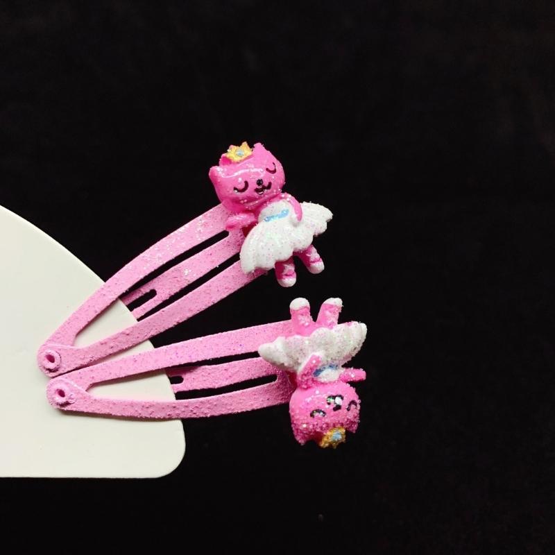 1pair Cartoon Hair Clip Fantasy Themed Barrettes Luxurious Party Children Hairpin Hair Accessories