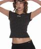 CRANK Scallop Floral Eyelet Top_Black