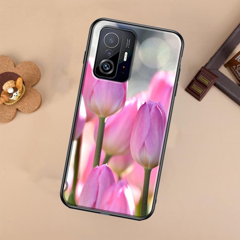 Tulips Flower Case For Xiaomi POCO X7 X6 X5 X3 Pro F3 F5 F6 M6 Pro 13 14 Ultra 11T 12T 13T 14T Pro Cover
