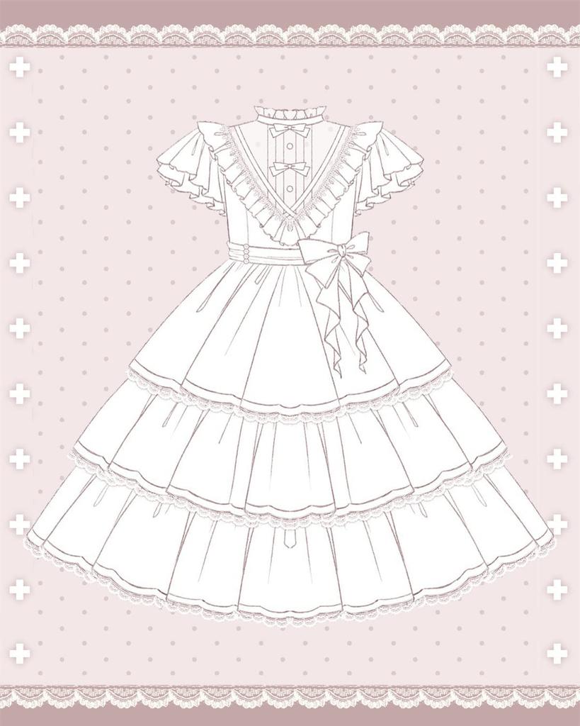 JIURUN Lolita Gothic Lolita Retro Elegant Plus Mori Sweet Includes Gothic Cute One-Piece Costume, Dress, Size, Girl, Lolita, Socks, Dress,