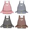 Stylish Macaron Color Canvas Backpack With Large Capacity For Travel And School Use