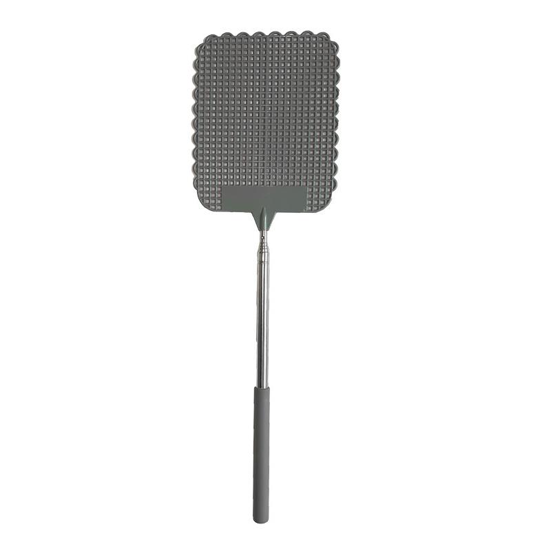 Long Handle Telescopic Fly Swatters With Anti-slip Handle Retractable Fly Swatter Stainless Steel Rod Manual Bugs Killer Tools