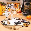 Spooky Porch Sign for Home Halloween Beaded Hanging Sign, Witch Pumpkin Bat Pendant Garland Door Handle Decoration Door, Festive Party Decor