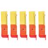 5pcs Folding Seam Rippers Steel Portable Thread Remover Seam Rippers Tool with Clear Hat for Sewing Crafting Yellow