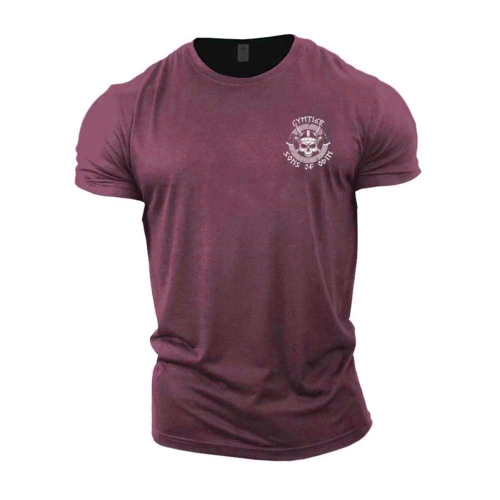 Summer Viking Casual Fashion 3D Printed Tough Guy Men's T-shirt Outdoor Sports Short Sleeve Oversized Loose Wide Quick Dry Shirt