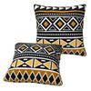 African Bogolan Africa Ethnic Tribal Art 2 Pcs Square Pillowcase Pillow Cover Cushion Zip Decorative Throw Pillow For Home Car