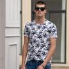 Hawaii Style T-shirts Men O-neck Casual High Quality Beach Mens T Shirt New Summer 100% Cotton Printed Top Tees Men