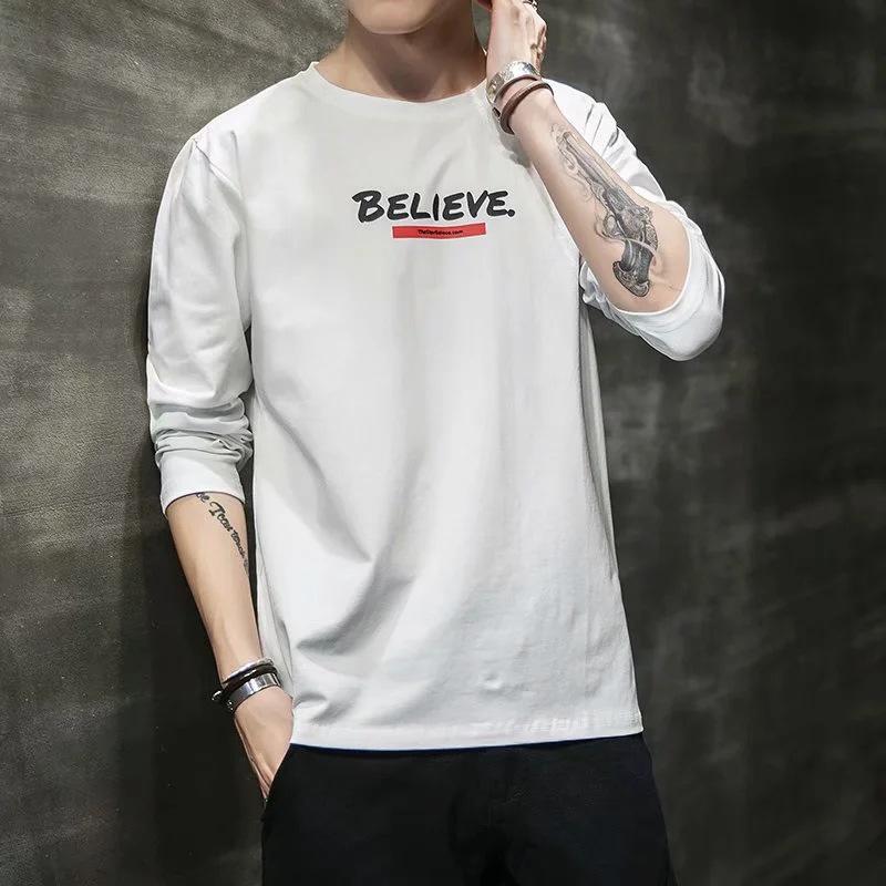 2020 Men's Casual Round Neck Long Sleeve T-shirt - Trendy Autumn/Winter