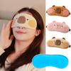 Cooler Cold Gel Kapibala Capybara Sleeping Eyepatch Breathable Plush Eye Patch  Travel Rest Relax