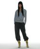 PARTIMENTO WOMEN Drawstring Rounding Slacks_Gray