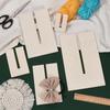 5pcs/set New Wooden Bow Template, Log Material Barrettes Bow Plate, Suitable Sewing, Ribbon Bow Handicrafts, 8mm Slot Bow Making Tools